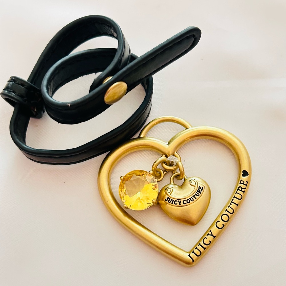 Vintage Juicy Couture Heart Bag Charm/ Keychain